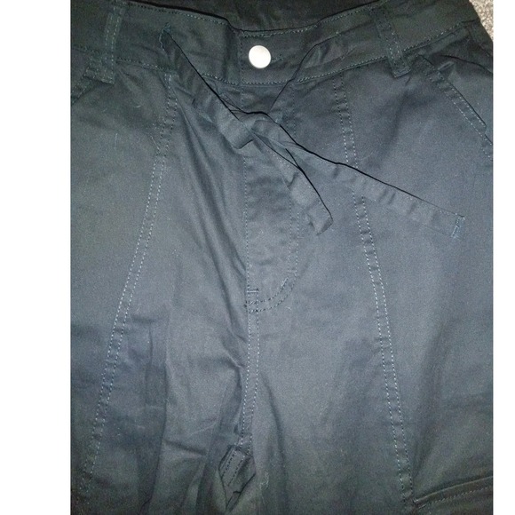 Gilipur Womens Black Cargo Pants Wide Leg Utility Trousers TL0268 Size M NWT - Picture 4 of 5